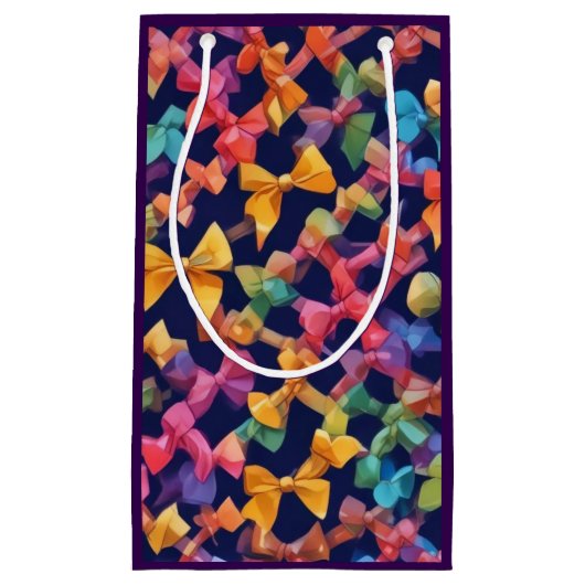 AI Tied Bows Gift Bag Klein Cadeauzakje (Voorkant)