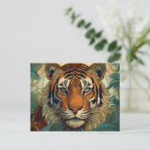 AI Tiger Briefkaart (Staand voorkant)