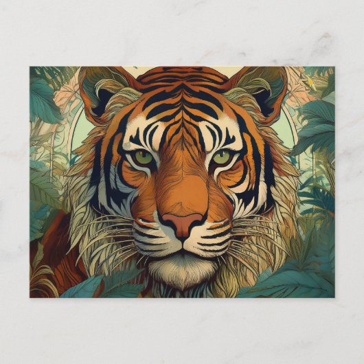 AI Tiger Briefkaart (Voorkant)