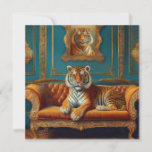 AI Tiger Feestdagenkaart (Voorkant)