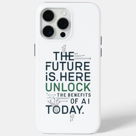 AI Toekomst iPhone Hoesje | Tech Revolutie (Achterkant)