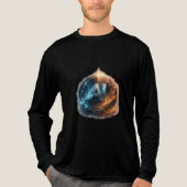 AI Toekomst – Tech Evolutie vs Ineenstorting Logo Tri-Blend Shirt (Voorkant volledig)