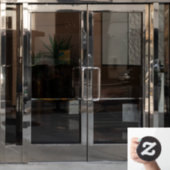 AI Turkije & Wheelbarrow Thanksgiving Window Decal (Kantoordeur)