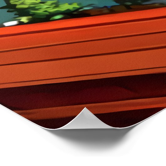 Ai uitzicht hoe Tokio eruit ziet | AI Art Poster (Hoek)