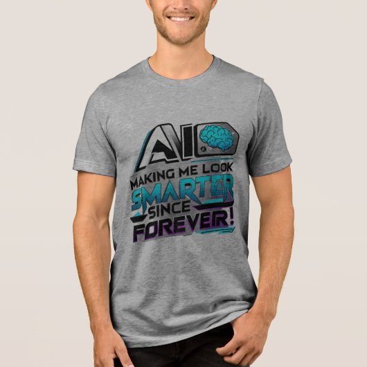 AI-upgrade Tri-Blend Shirt (Voorkant)