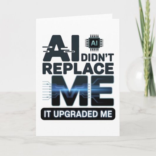 AI-upgradecitaat voor techliefhebbers Kaart (Voorkant)