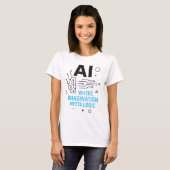 AI-verbeelding voldoet aan logisch T-shirt | Creat (Voorkant volledig)