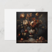 AI verwelkende bloemen Feestdagenkaart (Voorkant / Achterkant)