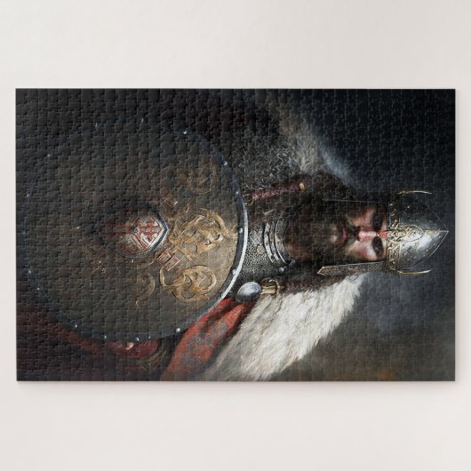AI Viking Warrior Holding Shield Legpuzzel (Horizontaal)