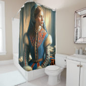 AI-vrouw Douchegordijn (In situ)