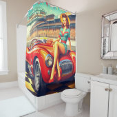 AI-vrouw Douchegordijn (In situ)