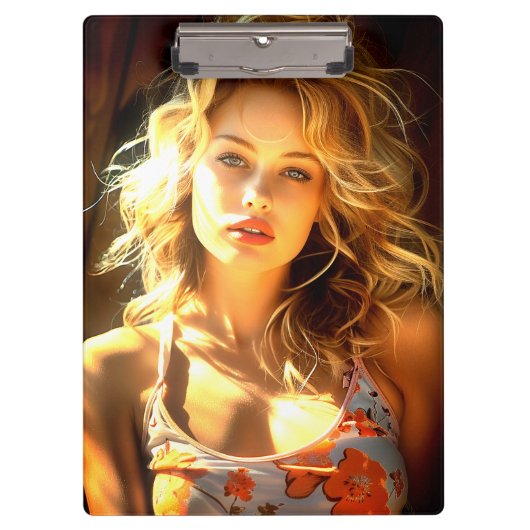 AI-vrouw Klembord (Voorkant)