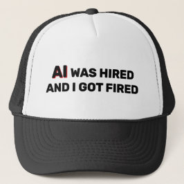 AI Was Hired And I Got Fired™ Trucker Hat Pet