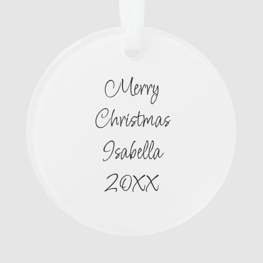 Ai Waterverf Siamese kat in bloemen Ornament (achterkant)