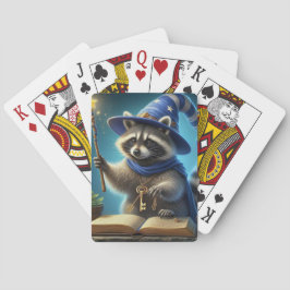 AI wizard racoon speelkaarten