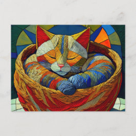 AI Yarn Cat Briefkaart