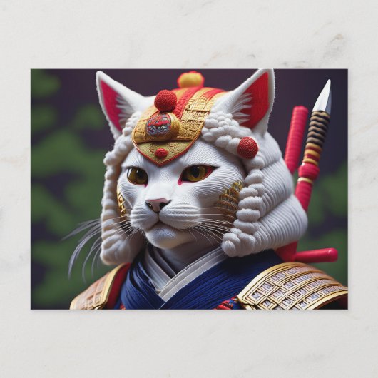 AI Yarn Cat Briefkaart (Voorkant)