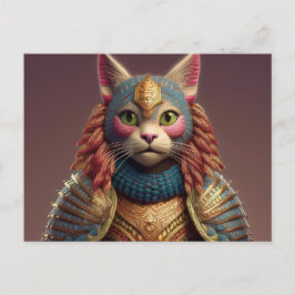 AI Yarn Cat Briefkaart