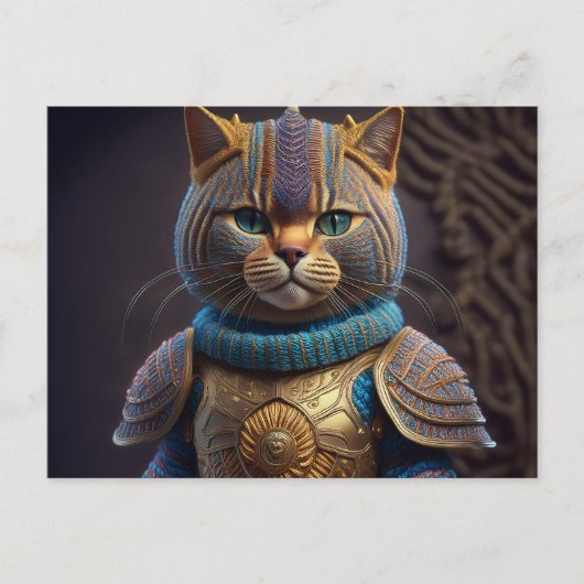 AI Yarn Cat Briefkaart (Voorkant)