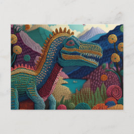 AI Yarn Dino Briefkaart