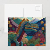 AI Yarn Dino Briefkaart (Voorkant / Achterkant)