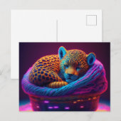 AI Yarn Jaguar Briefkaart (Voorkant / Achterkant)