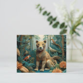 AI Yarn-Oerwoud Briefkaart (Staand voorkant)