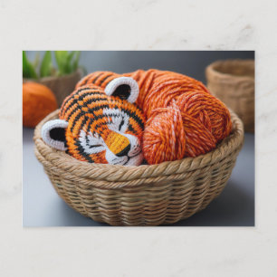 AI Yarn Tiger Briefkaart