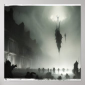 AI Zombie Outbreak #01 Poster (Voorkant)