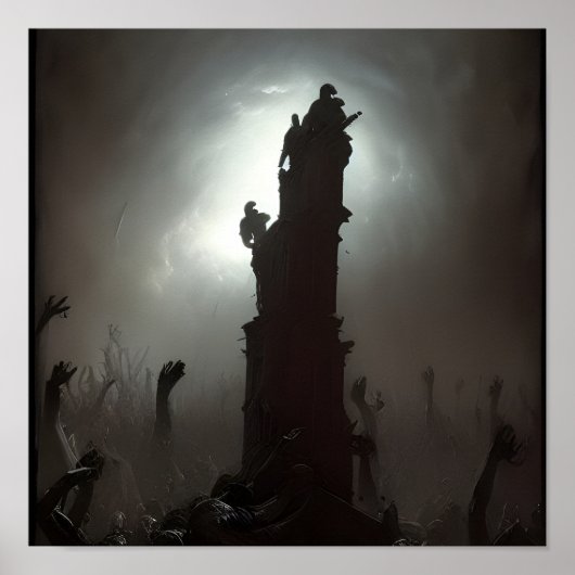 AI Zombie Outbreak #02 Poster (Voorkant)