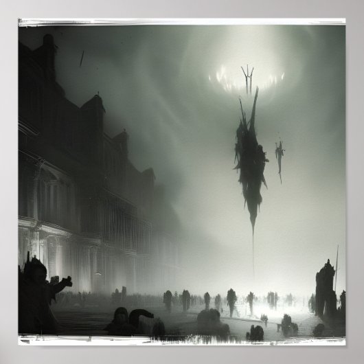 AI Zombie-uitbraak #01 Poster (Voorkant)