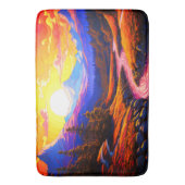 AI zonsondergang Badmat (Voorkant Verticaal)