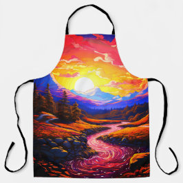 AI zonsondergang Schort