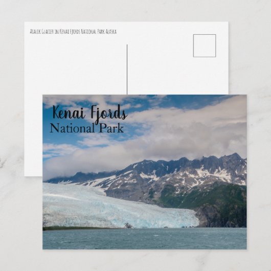 Aialik Glacier Kenai Fjords Nationaal Park Briefkaart (Voorkant / Achterkant)