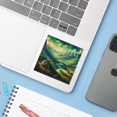 Aibonito Puerto Rico 3 inch Vinyl Sticker (Laptop met iPhone)