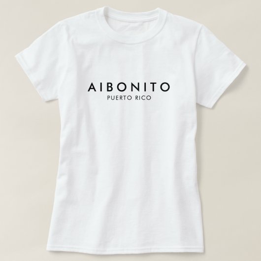 Aibonito Puerto Rico T Shirt (Design voorkant)