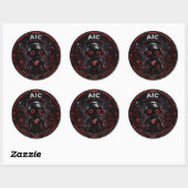 AIC Dark Systems Cyberpunk AI Robot Sticker (Vel)
