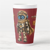 AIC Woestijnreizigers Robot Verkenner Latte Mok (Voorkant)