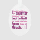 Aicardi Daughter Oval Ornament (achterkant)