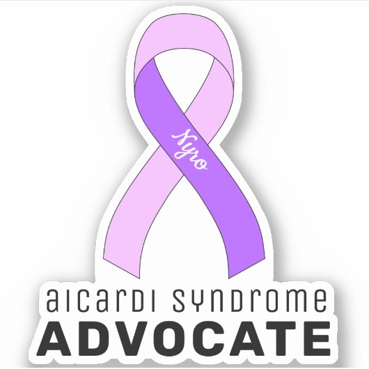 Aicardi Syndrome Advocate Vinyl Sticker (Voorkant)