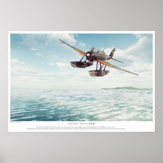 Aichi E13A Poster (Voorkant)