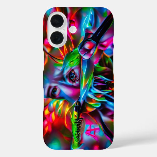 Aichmofobie: levendige surrealistische kunst Case-Mate iPhone case (Achterkant)
