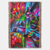 Aichmofobie: levendige surrealistische kunst deken (Voorkant Verticaal)