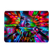 Aichmofobie: levendige surrealistische kunst magneet (Horizontaal)