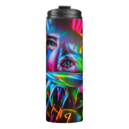 Aichmofobie: levendige surrealistische kunst thermosbeker