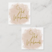 Aid Mubarak Said Vierkante Visitekaartje (Voorkant / Achterkant)