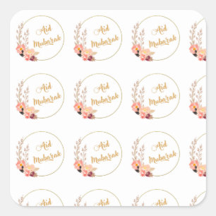 Aid Mubarak Vierkante Sticker