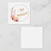 Aid Mubarak Vierkante Visitekaartje (Voorkant / Achterkant)