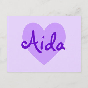 Aida in Paars Briefkaart