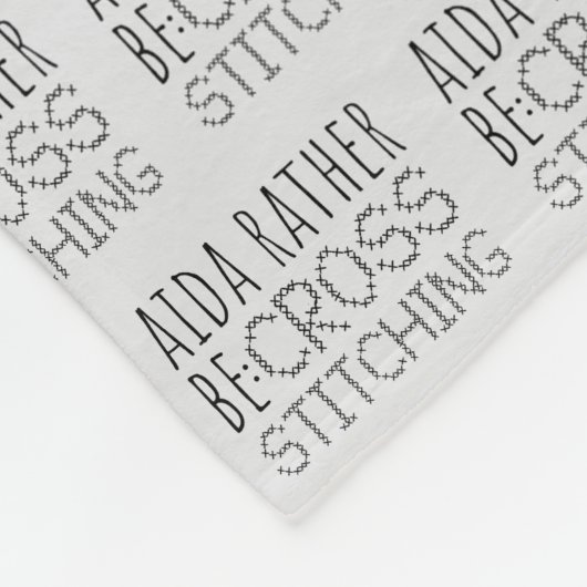 Aida Liever Kruissteekplezier Fleece Deken (Hoek)